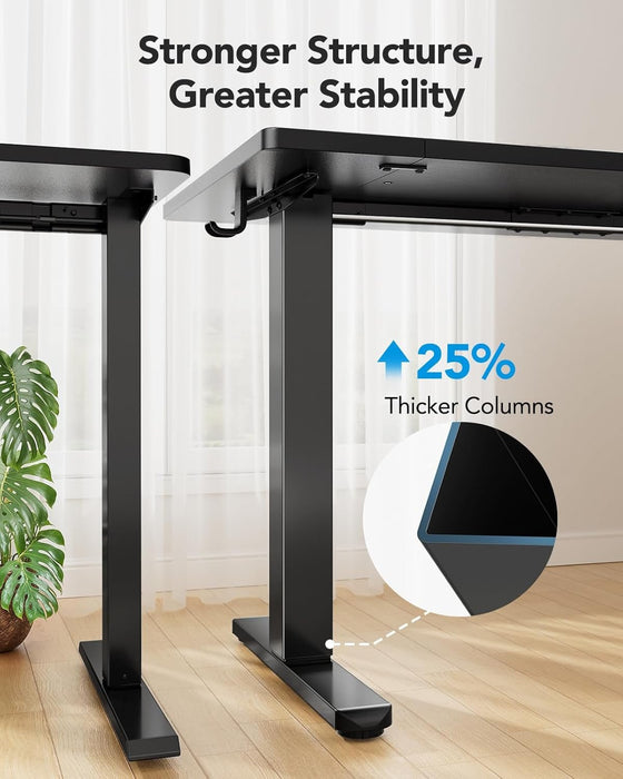 Height Adjustable Electric Standing Desk with Cable Management - ShipItFurniture