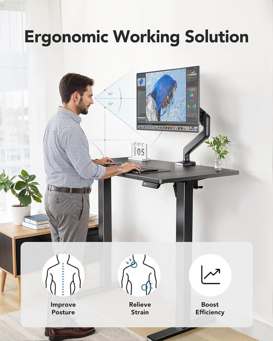 Height Adjustable Electric Standing Desk with Cable Management - ShipItFurniture