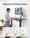 Height Adjustable Electric Standing Desk with Cable Management - ShipItFurniture