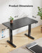 Height Adjustable Electric Standing Desk with Cable Management - ShipItFurniture