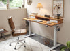 Height Adjustable Electric Standing Desk with Double Drawer - ShipItFurniture