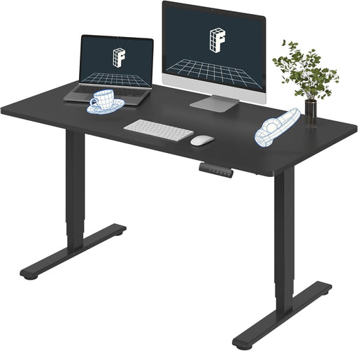 Height Adjustable Electric Standing Desk with Ergonomic Workspace - ShipItFurniture
