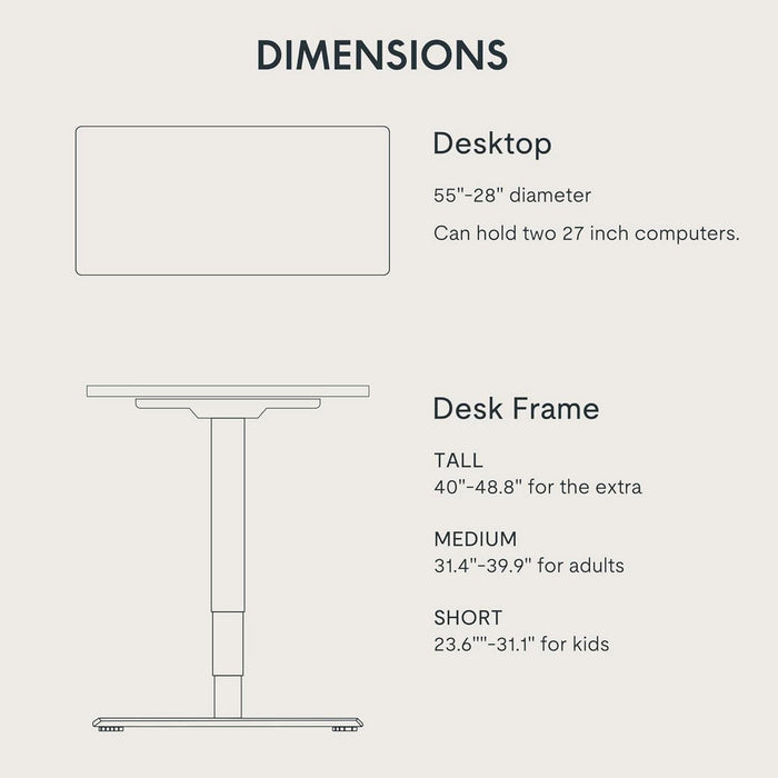 Height Adjustable Electric Standing Desk with Ergonomic Workspace - ShipItFurniture