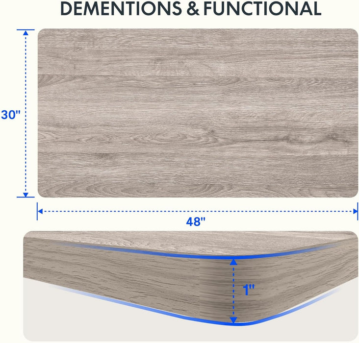 Height Adjustable Electric Standing Desk with Smooth Surface - ShipItFurniture