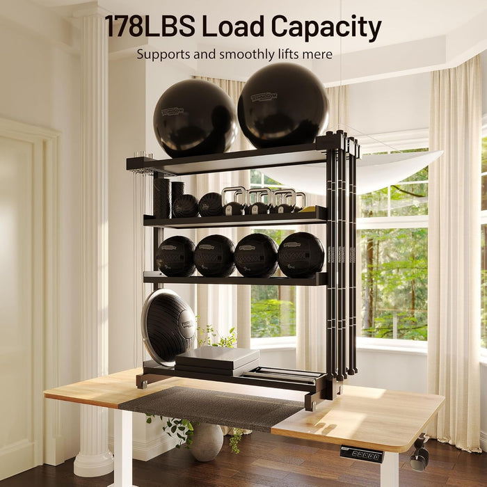 Height Adjustable Electric Standing Desk with Wheels and Memory Presets - ShipItFurniture