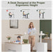 Height Adjustable L Shaped Electric Standing Desk With Storage - ShipItFurniture