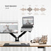 Height Adjustable L Shaped Standing Desk With Spacious Surface - ShipItFurniture