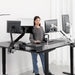 Height Adjustable L Shaped Standing Desk With Spacious Surface - ShipItFurniture