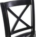 Home Dcor Black X Back Counter Stool, 16" W X 17.91" D X 37.01" H - ShipItFurniture