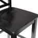 Home Dcor Black X Back Counter Stool, 16" W X 17.91" D X 37.01" H - ShipItFurniture