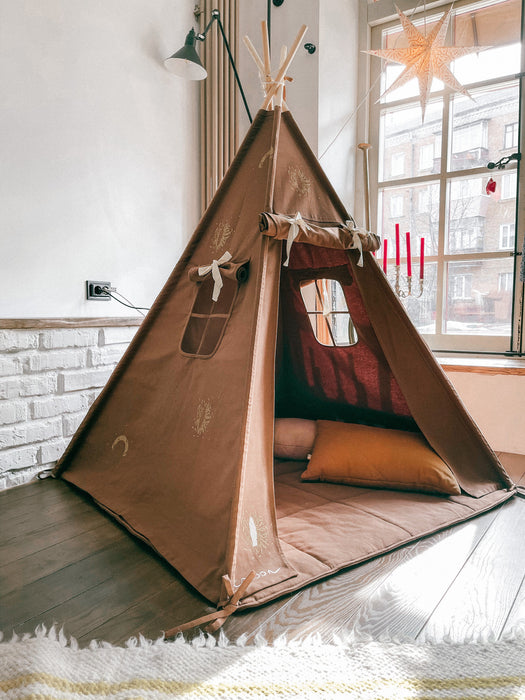 Play House Toys | Indoor Teepee Tent | Kids Room Teepee | Fancy Playhouse | Princess Castle Playhouse Tent - Christmas Gift