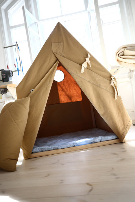 Cotton Tent - Nordic Tipi, Simple Playhouse, Fun Tents for Kids, Small Gazebo Tent, Children'S inside Play Tents - Christmas Presents