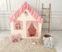 Play Tent with Mat, Customised Kids Playhouse, Easy to Wash, Indoor and Outdoor Play Castle Kids Tent for Girls