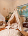 Teepee for Kid Boho Style Gift Idea for the First Birthday Girl Playtent Playhouse Macrame Panel Toddler Child Tipi Baby Tent Indoor Nursery