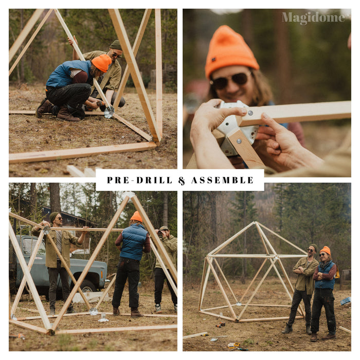 ® Steel Geodesic Dome Connector Kit. Build Your Own Magical Space , Playhouse, Tent, Trellis or Mini Greenhouse.