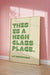 Funny "This Is a High Class Place" Print • Sassy Quote Poster • Sage Green Wall Art • Trendy Aesthetic Decor • Living Room Wall Decor Quote