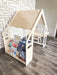 WALLY- Montessori Bookshelf / Kids Desk / Playhouse Combo- Montessori Shelf- Toddler Furniture- Indoor Play Tent - Kids Hideout- Playground!