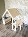 WALLY- Montessori Bookshelf / Kids Desk / Playhouse Combo- Montessori Shelf- Toddler Furniture- Indoor Play Tent - Kids Hideout- Playground!