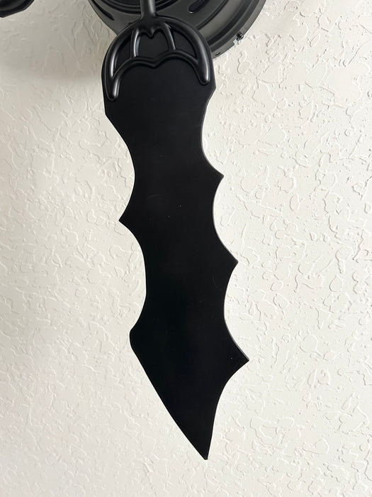 Bat Ceiling Fan, Bat Fan Goth Home Decor, Gothic Room Decor, Bat Pull String Fan, Decorative Bat Wing Fan with Light Fixture, Batwing Fan