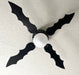 Bat Ceiling Fan, Bat Fan Goth Home Decor, Gothic Room Decor, Bat Pull String Fan, Decorative Bat Wing Fan with Light Fixture, Batwing Fan