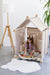 Wooden Indoor and Outdoor Playhouse/Kids Playhouse/ Canvas Teepee Tent/ Christmas Toddler Gift