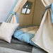 Teepee Tent for Kids with Hand Drawing Lion King, Cotton Indoor Playhouse, Childrens Outdoor Playhouse, Tipi Zelt Kinder