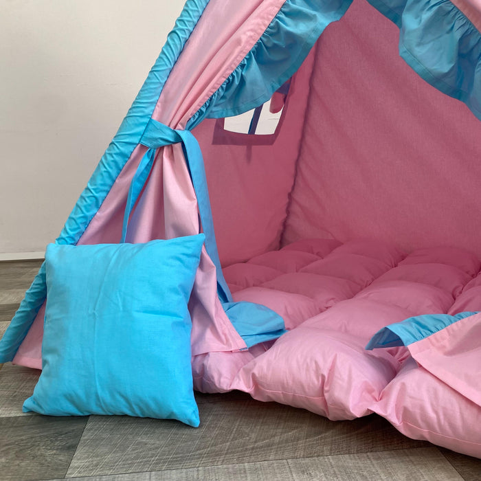 Teepee with Frozen, Tipi Tent Set with Elsa, Tipi Fille Enfant, Pink Playhouse