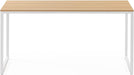 Jennifer 63 Inch White Frame Desk, Computer Workstation, Office Desk, Easy Assembly, Natural - ShipItFurniture