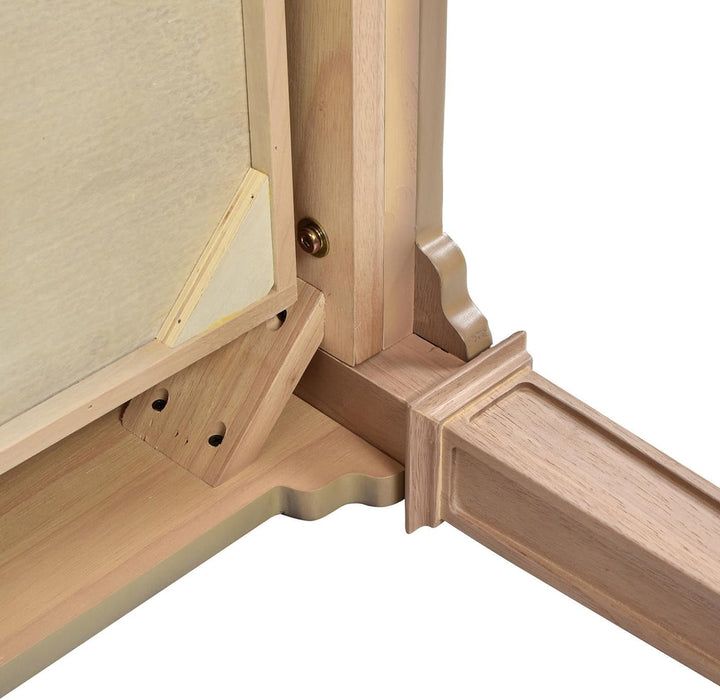 JTH Luxe Dauphin 55" 3 - Drawer Wood Executive Desk, Natural Brown Wood - ShipItFurniture