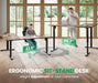 L Shaped Adjustable Standing Desk with Charging Station - ShipItFurniture