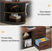 L Shaped Desk With Storage Shelves For Home Office - ShipItFurniture