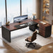 L Shaped Desk With Storage Shelves For Home Office - ShipItFurniture
