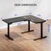 L Shaped Electric Height Adjustable Desk with Drawer - ShipItFurniture
