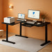 L Shaped Electric Height Adjustable Desk with Drawer - ShipItFurniture