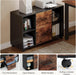 L - Shaped Executive Office Desk With Spacious File Cabinet - ShipItFurniture
