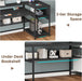 L Shaped Gaming Desk with LED Strip and Storage Shelves - ShipItFurniture