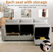L Shaped Modular Sectional Sofa with Storage Ottoman - ShipItFurniture