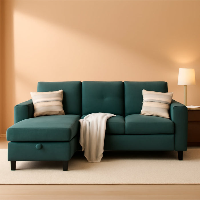 L Shaped Sectional Sofa with Storage and Ottoman - ShipItFurniture