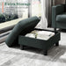 L Shaped Sectional Sofa with Storage and Ottoman - ShipItFurniture