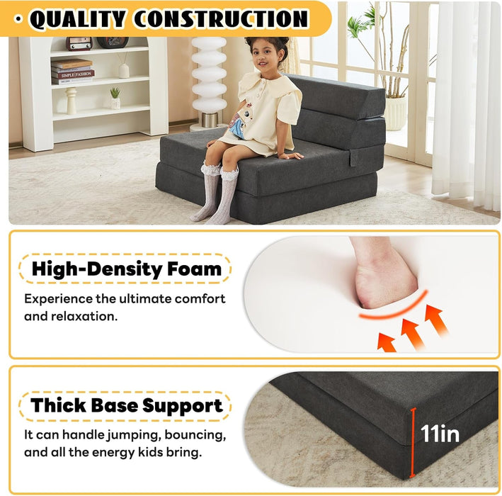 Large Foldable Sofa Bed Soft Foam Convertible Chair - ShipItFurniture