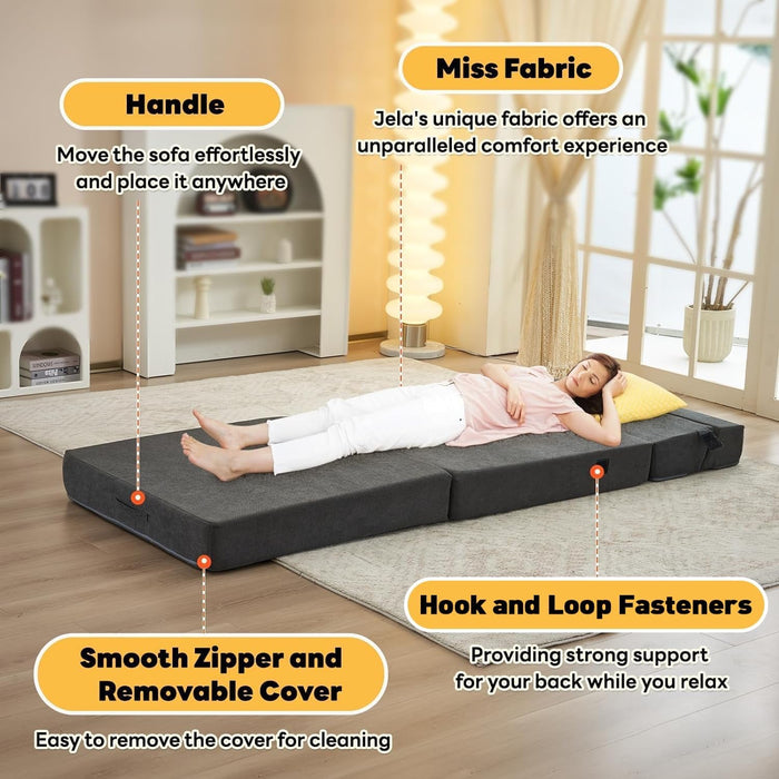 Large Foldable Sofa Bed Soft Foam Convertible Chair - ShipItFurniture