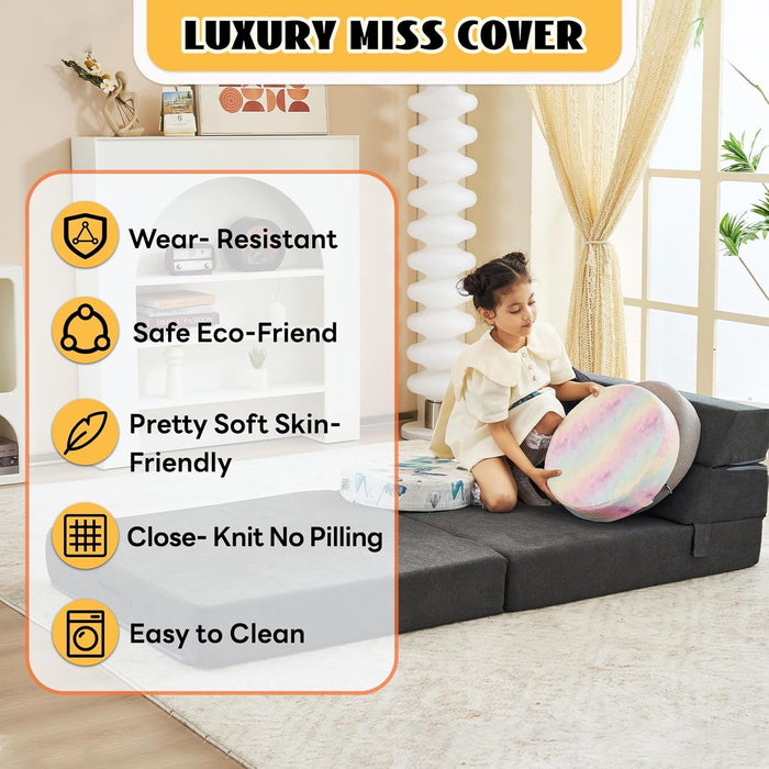 Large Foldable Sofa Bed Soft Foam Convertible Chair - ShipItFurniture