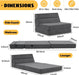 Large Foldable Sofa Bed Soft Foam Convertible Chair - ShipItFurniture