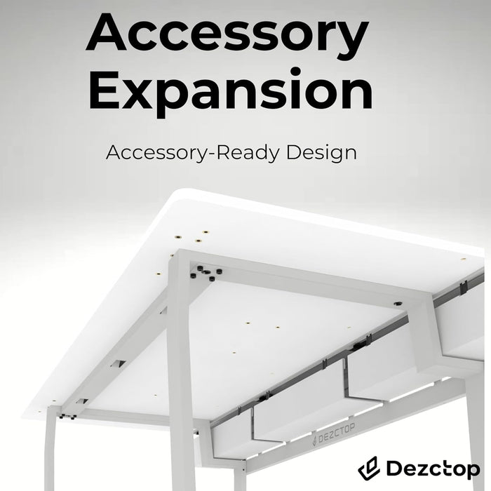 Large Gaming Desk with Pegboard and Cable Management - ShipItFurniture