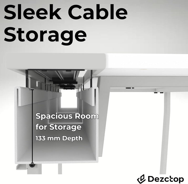 Large Gaming Desk with Pegboard and Cable Management - ShipItFurniture