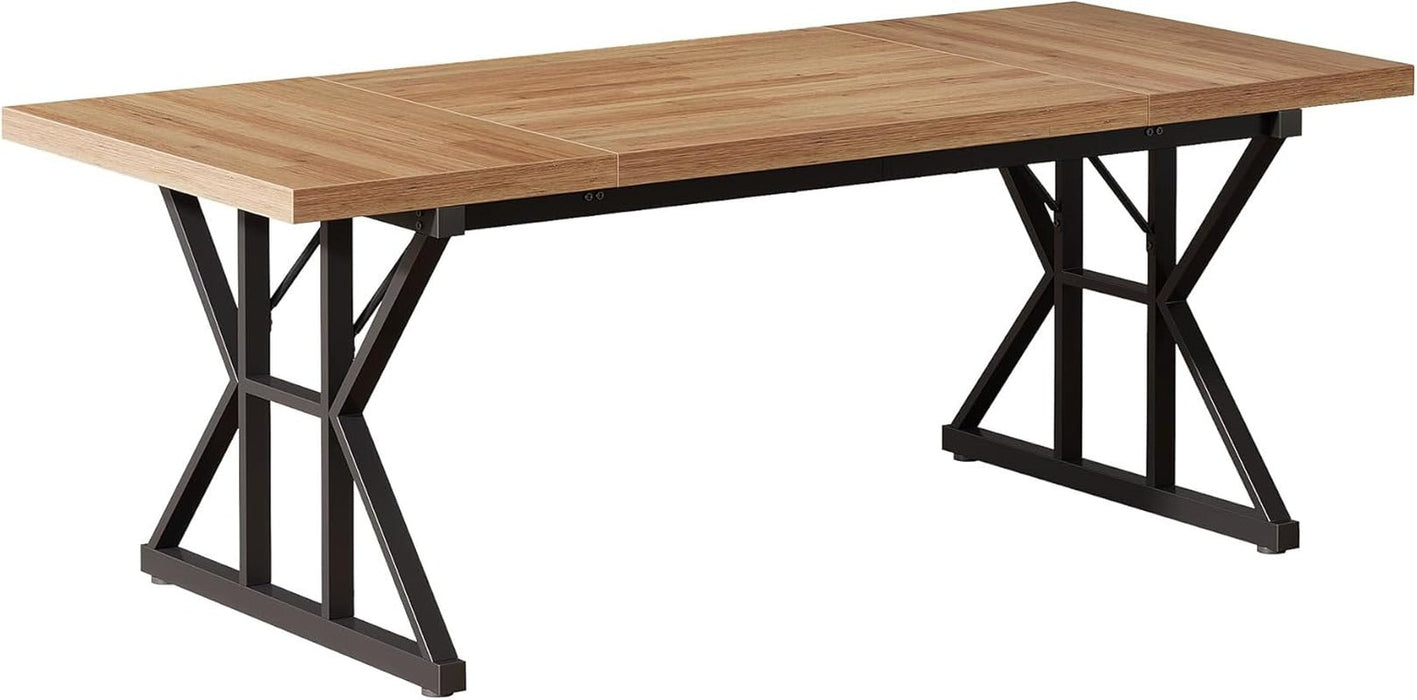 Large Industrial Executive Desk for Home Office Use - ShipItFurniture