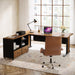 Large L Shaped Executive Desk with File Storage - ShipItFurniture