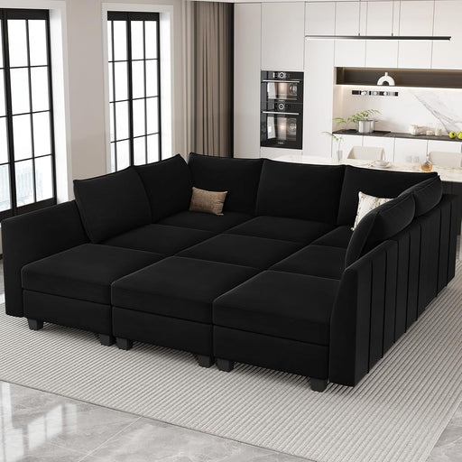 Large Modular Sectional Sofa Bed with Storage Comfort - ShipItFurniture