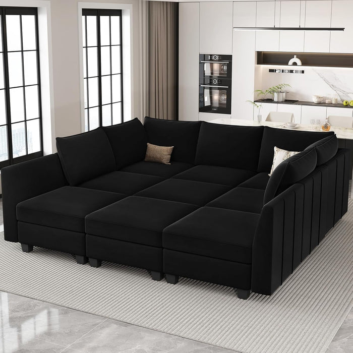 Large Modular Sectional Sofa Bed with Storage Comfort - ShipItFurniture