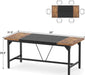 Large Rustic Computer Desk for Home Office Workstation - ShipItFurniture
